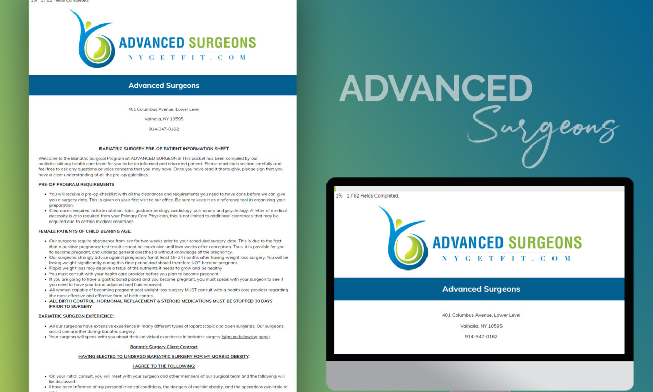 Advanced Surgeons Health Care Form