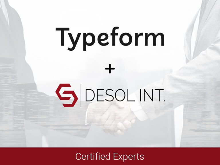 Desol Int. Partners with Typeform: Becoming a Certified Solution Provider for Improved Form Building Solutions