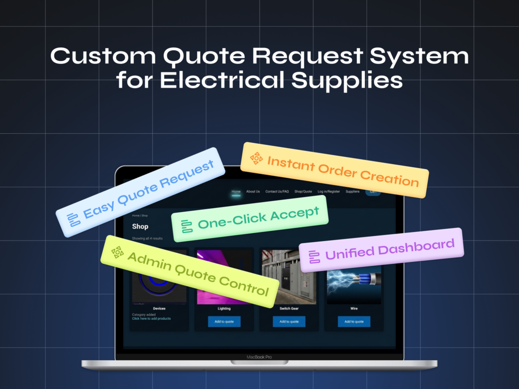 Custom Quote Request System for Electrical Supplies