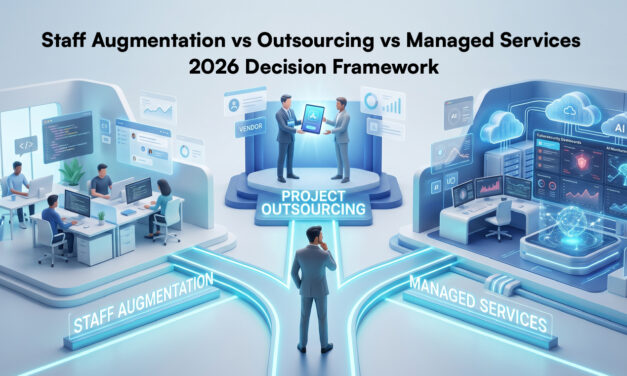 Staff Augmentation vs Outsourcing vs Managed Services: 2026 Decision Framework